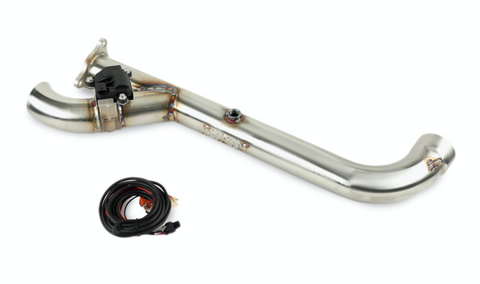 SIDE PIECE HEADER PIPE WITH ELECTRONIC CUTOUT - RZR TURBO