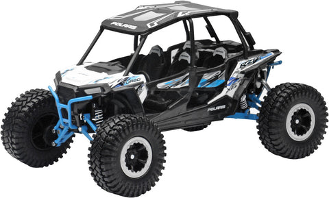 959-0124 NEW-RAY REPLICA 1:18 UTV POLARIS RZR 4 TURBO RC WHITE