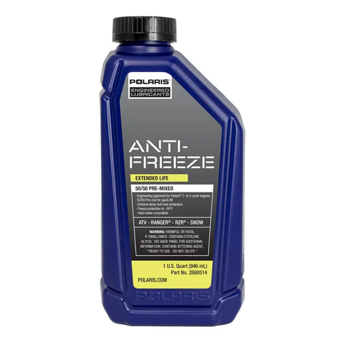 50/50 Premix Extended Life Antifreeze, Snowmobiles and ORV Aluminum Cooling Systems Item #: 2880514