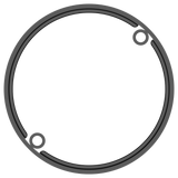 VCAP1 SATIN BLACK CAP RISER - ABS