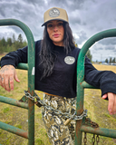 Race Life Cropped Pullover Sweatshirt