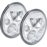 2007-2017 Jeep JK VX LED Headlight Kit - Chrome | White Halo