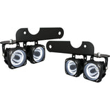 2017-2020 Ford F-150 Raptor LED Halo Fog Light Kit With Optimus Halo Lights