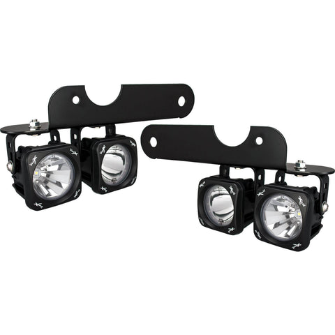 2017-2020 Ford Raptor LED Halo Fog Light Kit (Mixed Beam Optimus Lights)