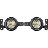 18+ Jeep JL / '20+ Jeep Gladiator Fog Light Kit with 3.7" Multi-LED Mini Cannons