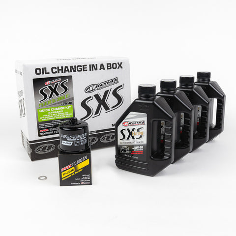 MAXIMA SXS QUICK CHANGE KIT 5W-40 WITH OIL FILTER KAW KRX