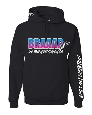 Braaapiness Pullover Hoodie - Snow Bike