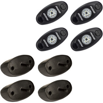RIGID INDUSTRIES 2001-1714 400233Rock Light Kit LED Rock Lights - Blue