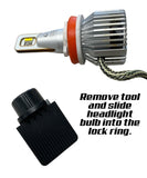 G4-RS 3 Color LED Headlight Bulbs White/Yellow/Amber