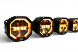 10 Light U-Con Interlocking Off Road LED Pod With Amber or White DRL Running Light