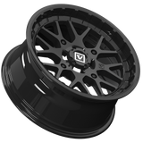 V03 14X7 +25MM 4X137 GLOSS BLACK