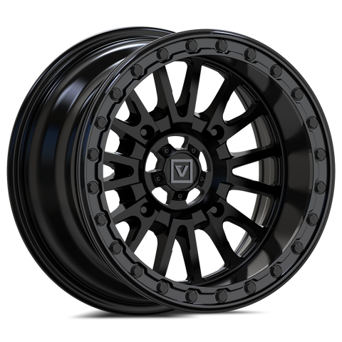 V16 BEADLOCK 15X8 -12MM 4X156 SATIN BLACK