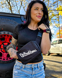 Heavy Metal Double Pocket Crossbody Bag