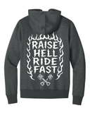 Raise Hell Zip Up Hoodie