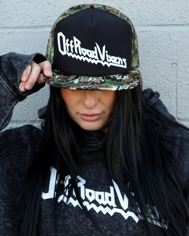 Heavy Metal Camo Flat Bill Hat