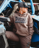 Off the Wall Heavy Weight Hoodie - Brown