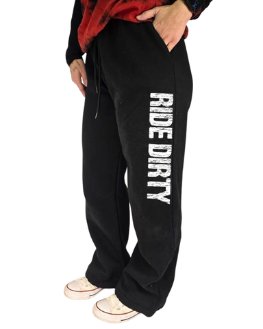 Ride Dirty Open Bottom Sweats