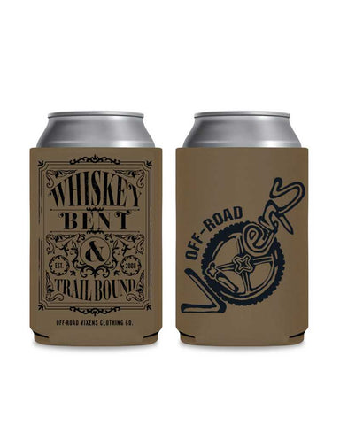 Whiskey Bent Can Koozie - Taupe