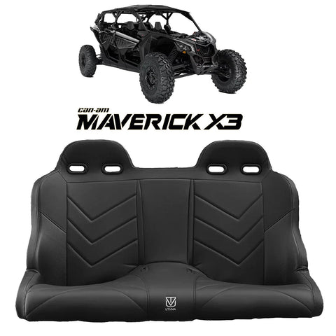 Maverick X3 Rear Bench Seat W Harnesses (2017-2026)