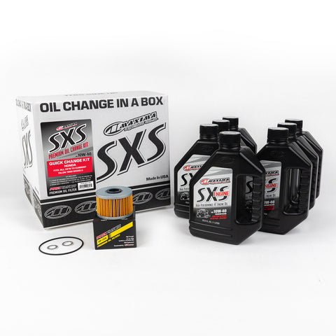 MAXIMA SXS QUICK CHANGE KIT 10W-40 WITH OIL FILTER HON TALON