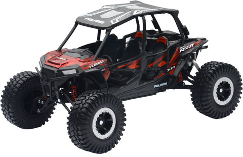 959-0125 NEW-RAY REPLICA 1:18 UTV POLARIS RZR 4 TURBO XP RC RED