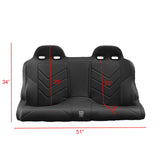 Maverick X3 Rear Bench Seat W Harnesses (2017-2026)