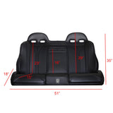 Honda Talon 4 Rear Bench Seat W Harnesses (2019-2025)