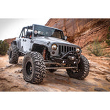 2007-2017 Jeep JK VX LED Headlight Kit - Black Chrome | Amber Halo
