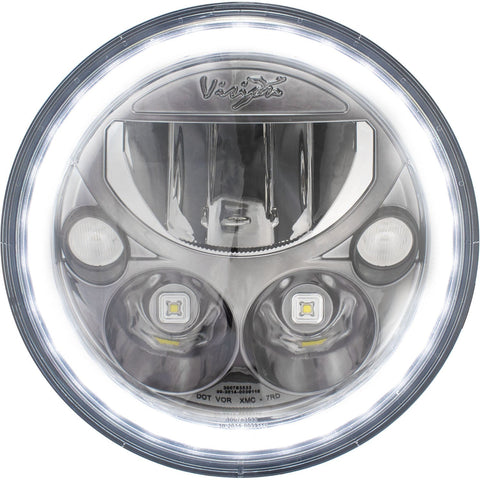 5.75" XMC Motorcycle LED Black Chrome | White Halo
