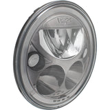 7" XMC Motorcycle LED Headlight Black Chrome | Amber Halo