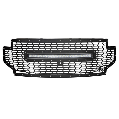 2020+ Ford Superduty Light Bar Grille (with XPL Curved Light Bar)
