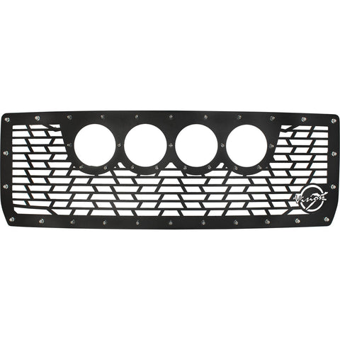 2014-2015 Chevy Silverado 1500 Cannon CG2 Grille with 4 CG2 4.5" Lights (2 Optic 2 Reflectors)