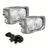 6? Chrome Optimus Dual 20° Beam LED Light Kit