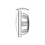 7" XMC Motorcycle LED Headlight Chrome | White Halo