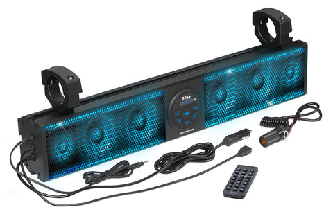 BOSS AUDIO 26" RIOT SOUND BAR WITH RGB 6 SPEAKERS FITS 1.5-2.0" BARS