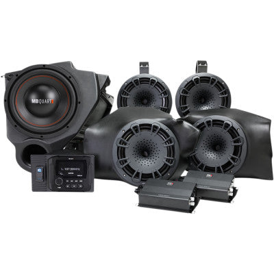 MB QUART  800W Audio System RZR Stage 5 Amplified Audio System- 4 Speakers 2 Amplifiers -
