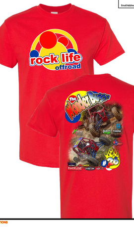 THE WONDERBUGGY Team RockLife Tshirt  Youth Sizes Available
