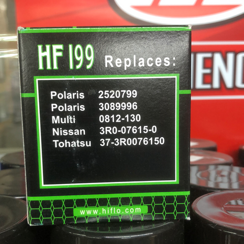 HF 199 HiFlo Oil Filter RZR turbo Replaces Polairs OEM 2520799