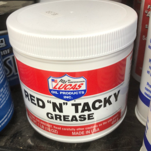 LUCAS RED 'N' TACKY #2 GREASE 1LB TUB