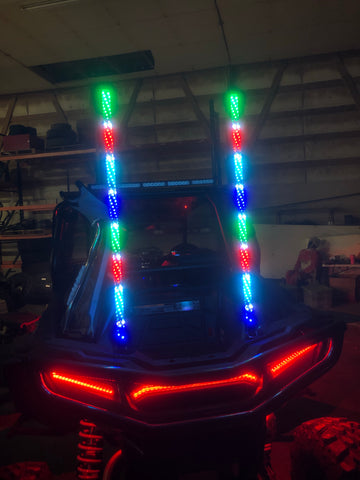 3ft Bluetooth Chasing Whip Lights