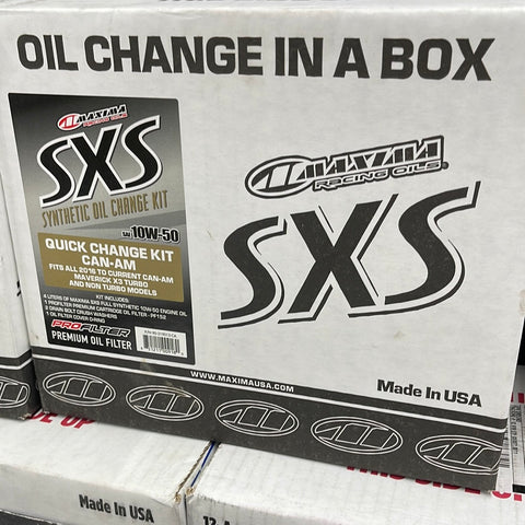 Maxima 10w-50 Can Am X3 oil change in a box