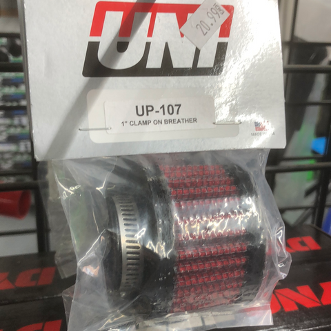 Uni 1” filter   Blow off valve Filter replacement