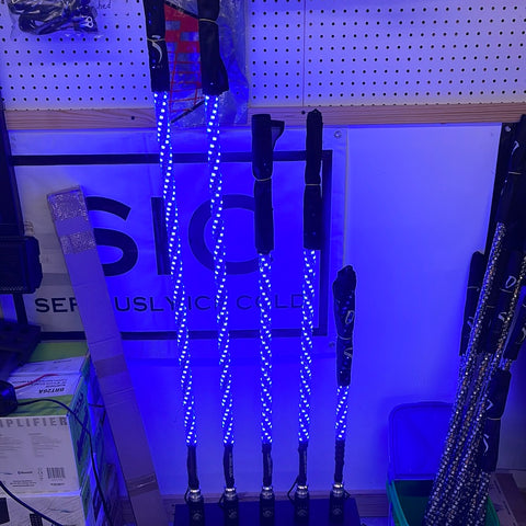 5150 187 Bluetooth Lighted Whips Pairs